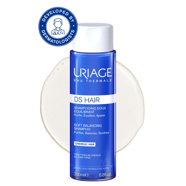 Uriage D.S Hair Soft Balancing Shampoo Απαλό Σαμπουάν Εξισορρόπησης, 200ml