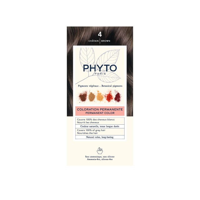 Phyto Phytocolor Μόνιμη Βαφή Μαλλιών 4 Καστανό