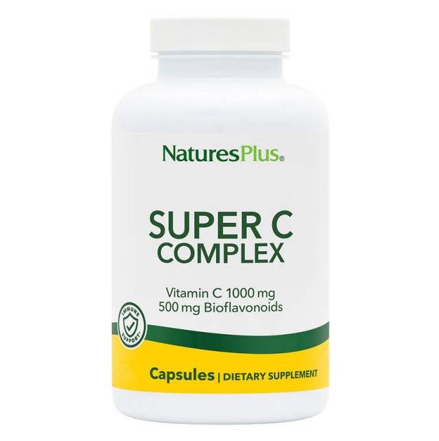 Natures Plus Super C Complex 1000mg Συμπλήρωμα Διατροφής με Βιταμίνη C και Βιοφλαβονοειδή Λεμονιού για την Ενίσχυση του Ανοσοποιητικού, 30tabs