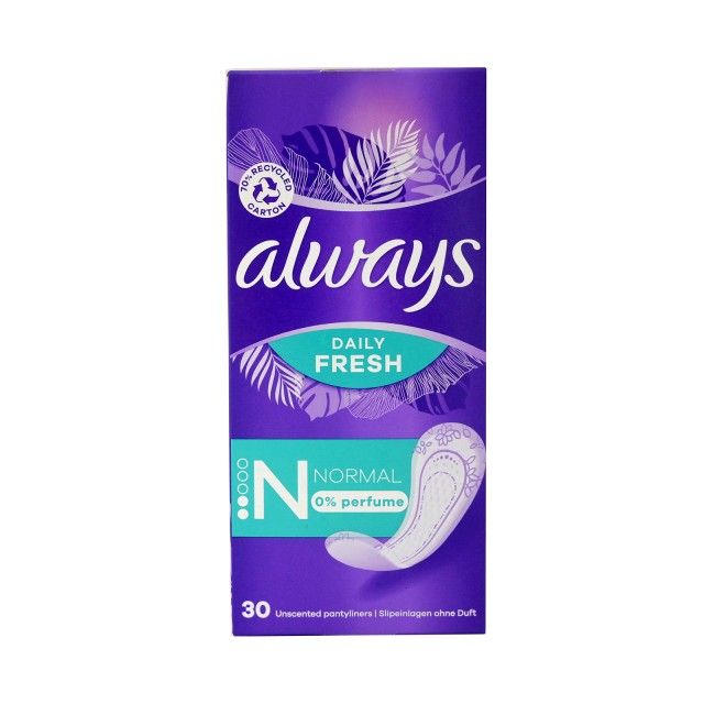 Always Daily Fresh Normal Σερβιετάκια σε Διπλή Συσκευασία, 2x15τμχ