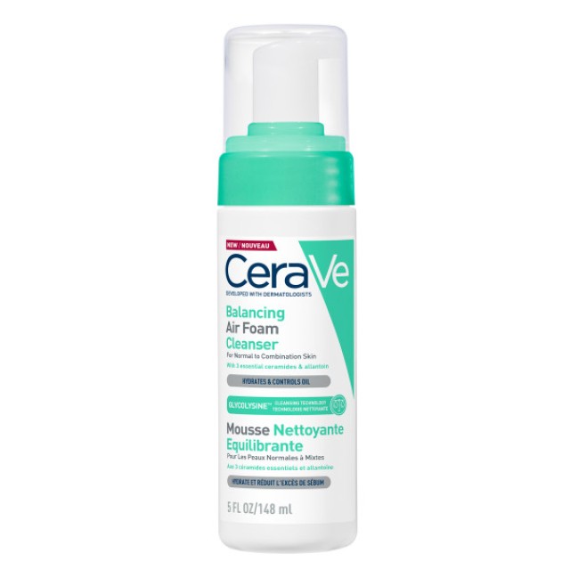 CeraVe Balancing Air Foam Cleanser Καθαριστικό Προσώπου για Κανονικές & Μικτές Επιδερμίδες, 148ml