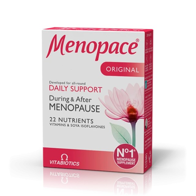 Vitabiotics Menopace Original Ειδικό Συμπλήρωμα Για Την Εμμηνόπαυση 30 caps