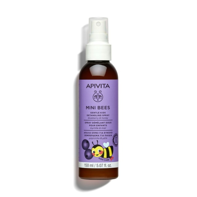 Apivita Mini Bees Kids Detangling Spray Απαλό Σπρέι για Εύκολο Ξεμπέρδεμα για Παιδιά, 150ml