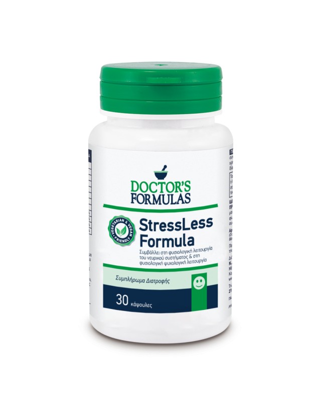 Doctors Formulas StressLess Formula Συμπλήρωμα για το Άγχος, 30 Κάψουλες