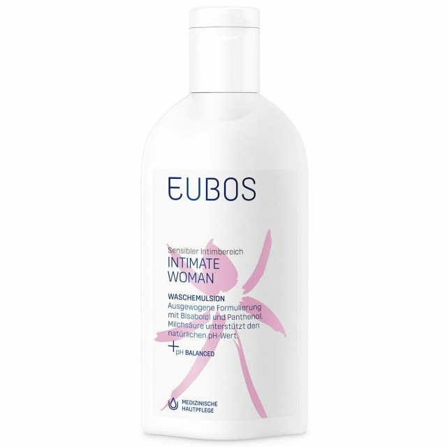Eubos Intimate Woman Washing Emulsion Υγρό Καθαρισμού Για Την Ευαίσθητη Περιοχή, 200ml