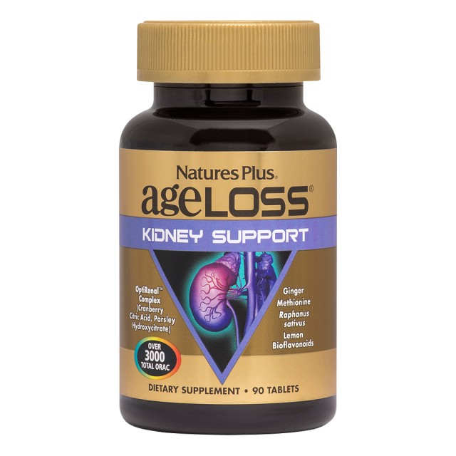 Natures Plus Ageloss Kidney Support 90 Συμπλήρωμα Διατροφής για την Υποστήριξη των Νεφρών, 90 Ταμπλέτες