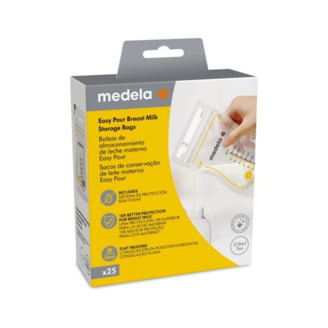 Medela Easy Pour Breast Milk Storage Bags Σακουλάκια Φύλαξης Μητρικ...