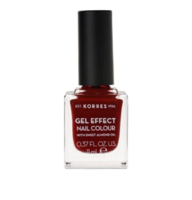 Korres Βερνίκι Νυχιών Gel Effect Nail Colour (No.59) Wine Red, 11ml