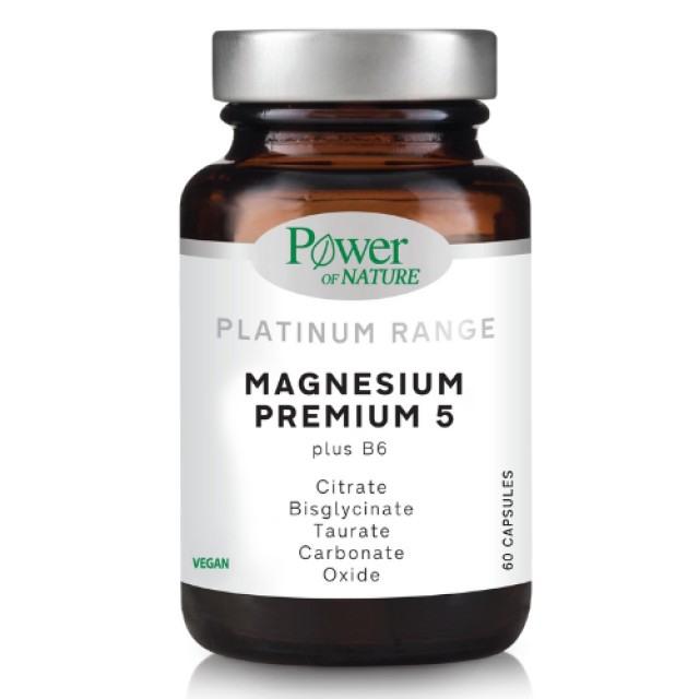 Power Of Nature Platinum Range Magnesium Premium 5, 60 Κάψουλες
