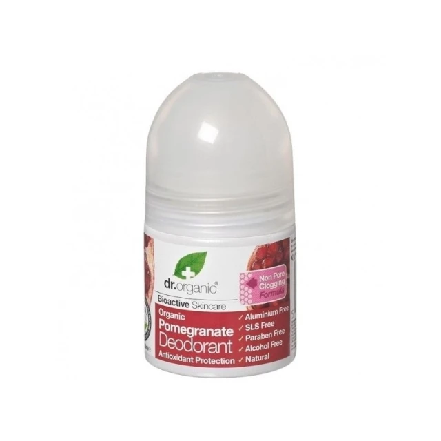 Dr.Organic Pomegranate Natural Deodorant in Roll-On Without Aluminum...