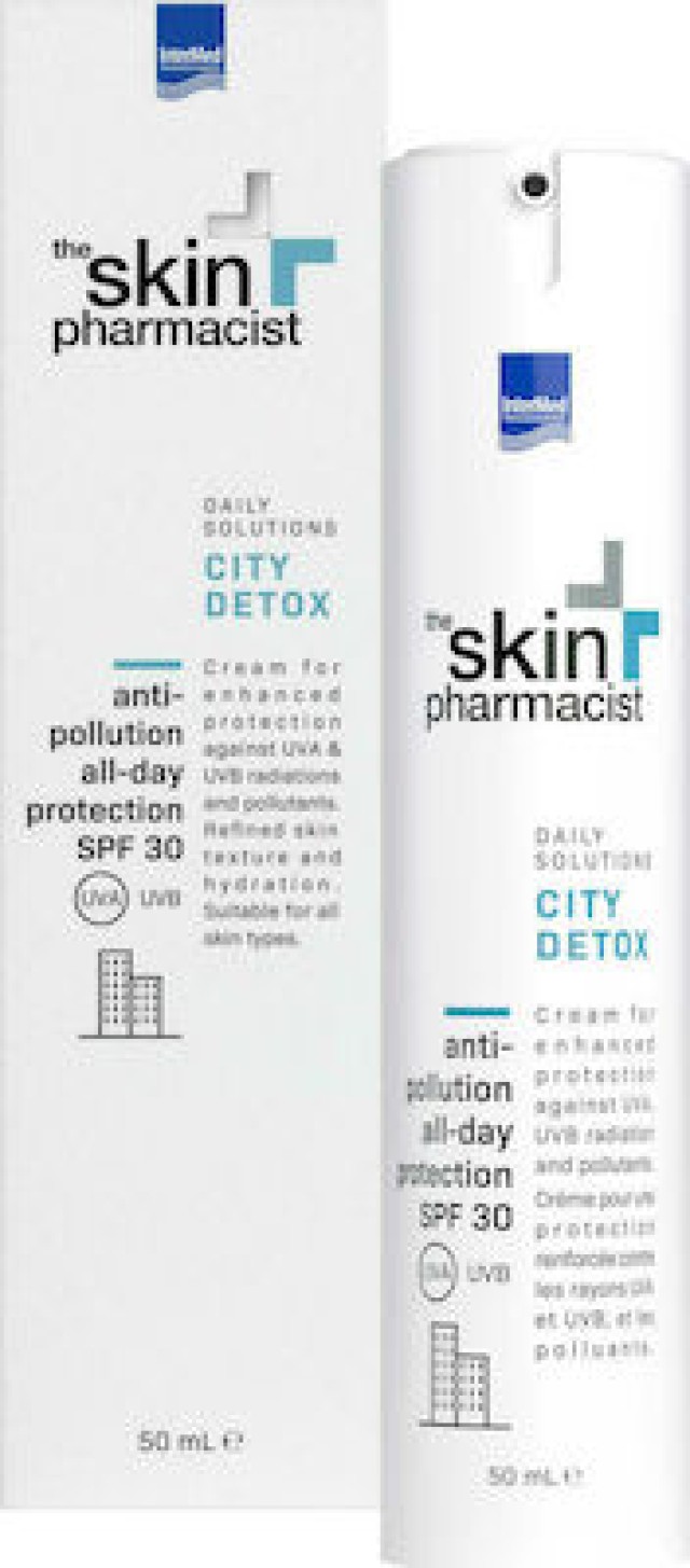 The Skin Pharmacist City Detox Anti Pollution All Day Protection Cream SPF30 Ενυδατική Κρέμα Προσώπου, 50ml