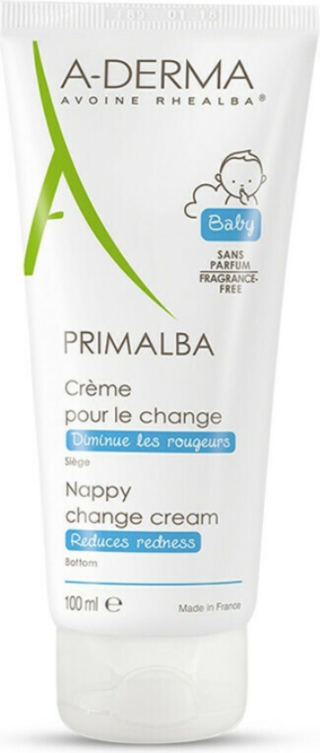 A-Derma Primalba Creme Pour Le Change Κρέμα Αλλαγής Πάνας Για Ευαίσθητες Επιδερμίδες, 100ml