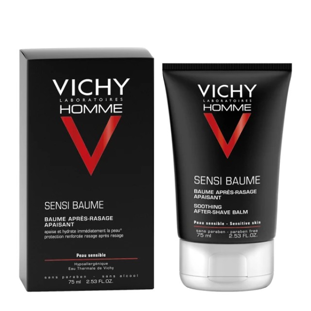 Vichy Homme Sensi Baume After Shave Για Μετά Το Ξύρισμα, 75ml