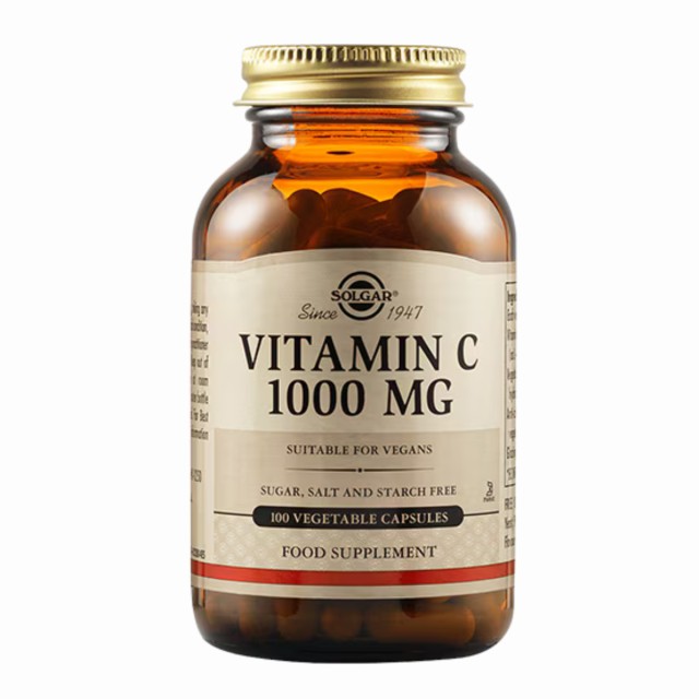 Solgar Vitamin C 1000mg Υψηλής Ισχύος Συμπλήρωμα Βιταμίνης C, 100 Φ...