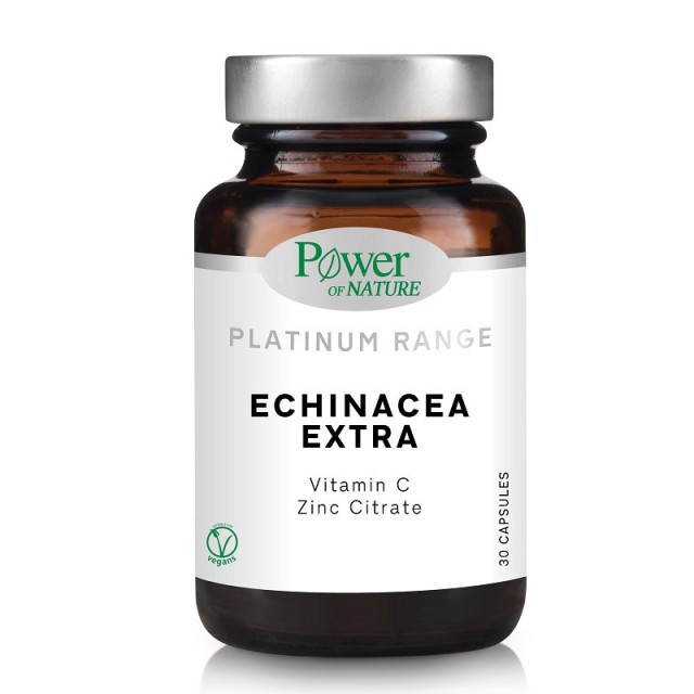 Power of Nature Platinum Range Echinacea Extra With Vitamin C & Zinc Συμπλήρωμα Διατροφής Για Ενίσχυση Ανοσοποιητικού, 30 Φυτικές Κάψουλες