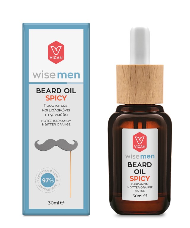 Wise Man Beard Oil Spicy Λάδι Περιποίησης Γενειάδας 30ml