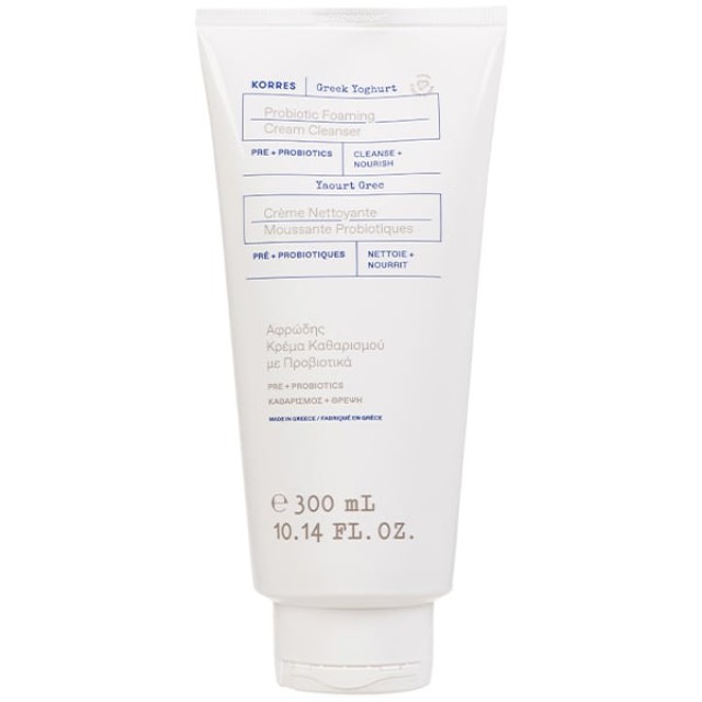 Korres Greek Yoghurt Probiotic Foaming Cream Cleanser Pre + Probiot...