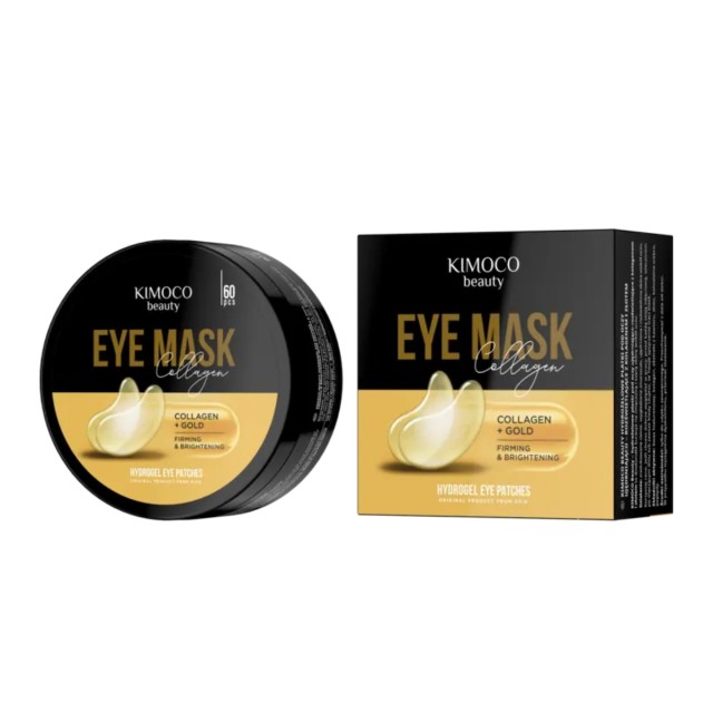 Kimoco Eye Paches Μάσκα Ματιών για Σύσφιξη και Λάμψη με Κολλαγόνο και Χρυσό, 60τμχ