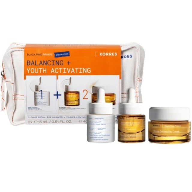 Korres Promo Greek Yoghurt Smart Probiotic Serum 15ml & Black Pine ...