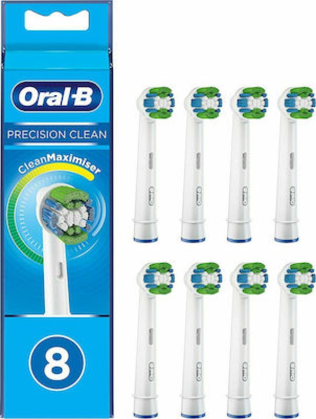 Oral-B Precision Clean Κεφαλές Βουρτσίσματος με Τεχνολογία CleanMaximiser, 8μχ