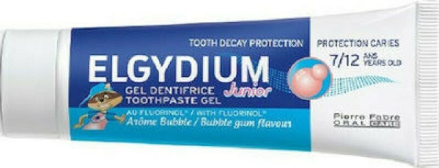 Elgydium Junior Bubble Οδοντόκρεμα για Παιδιά με γεύση Τσιχλόφουσκας, 50 ml