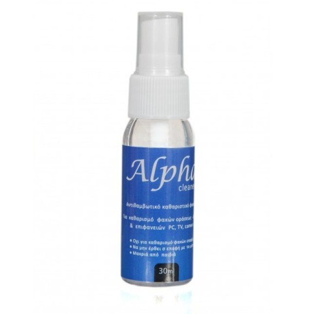 Alpha Cleaner Spray Σπρέϋ Καθαρισμού για Οφθαλμικούς Φακούς και Γυα...
