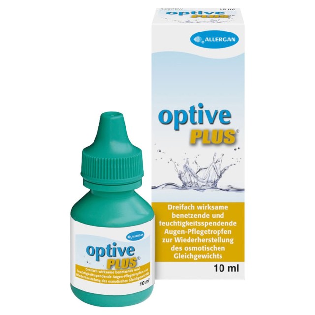 Optive Plus Οφθαλμικές Σταγόνες, 10ml