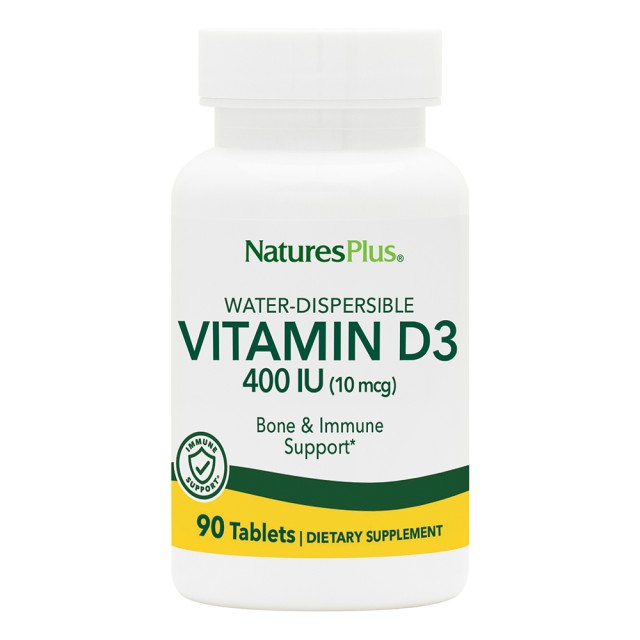 Natures Plus Vitamin D3 400IU, 90 Ταμπλέτες