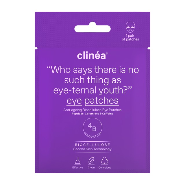 Clinea Anti-ageing Biocellulose Eye Patches για Αντιγήρανση, 1 ζευγάρι