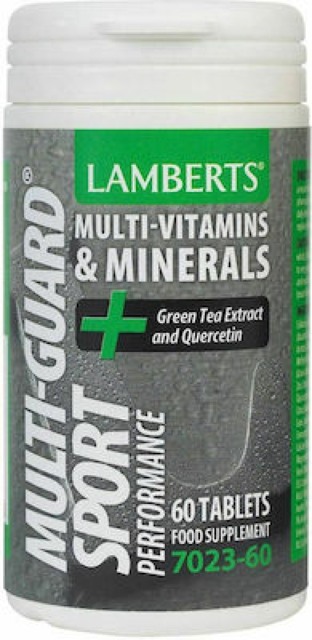 Lamberts Multi Guard Sport Performance Πλήρες και Ολοκληρωμένο Πολυβιταμινούχο Σκεύασμα για Αθλητές, 60 Ταμπλέτες