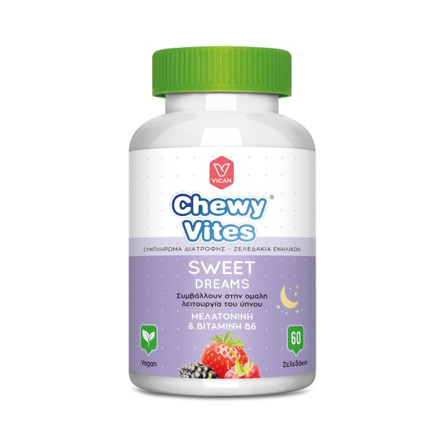 Chewy Vites Sweet Dreams Συμπλήρωμα Διατροφής Με Μελατονίνη και Βιτ...