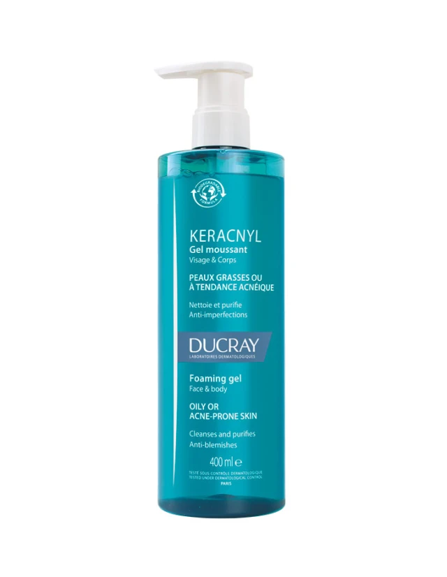 Ducray Keracnyl Anti-Acne Gel for Oily Skin 400ml