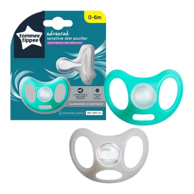 Tommee Tippee Ορθοδοντικές Πιπίλες Σιλικόνης για 0-6 μηνών 2τμχ
