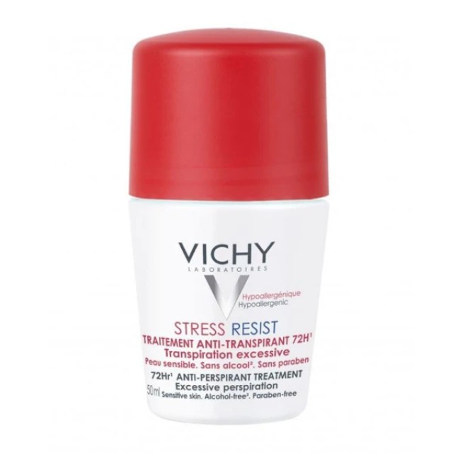 Vichy Deodorant Stress Resist Αποσμητικό Roll-on για Προστασία 72 Ω...