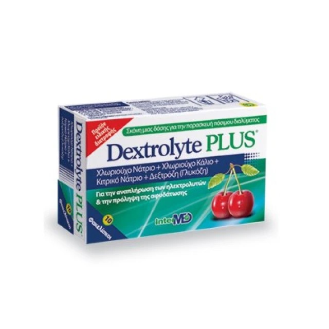 Intermed Dextrolyte Plus Διάλυμα Ηλεκτρολυτών με Γεύση Κεράσι, 12 Sticks