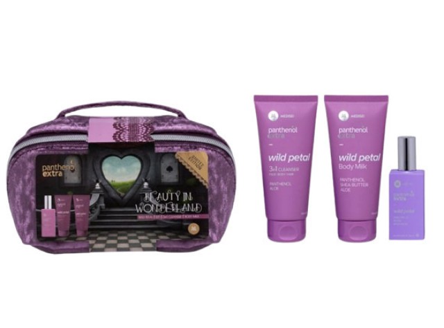 Panthenol Extra Promo Pack Wild Petal Eau De Toilette 50ml + 3in1 Cleanser 100ml + Body Milk 100ml με Δώρο Νεσεσέρ