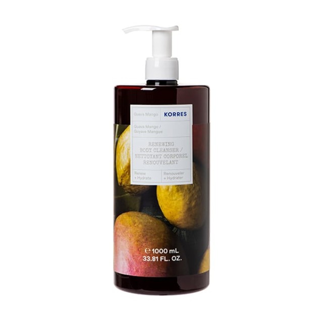 Korres Renewing Body Cleanser Guava Mango Αφρόλουτρο, 1L