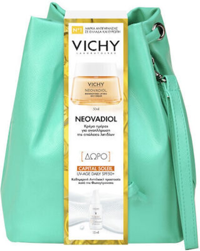 Vichy Promo Neovadiol Redensifying Cream Αντιγηραντική Κρέμα Ημέρας Για Την Περιεμμηνόπαυση 50ml + Δώρο Capital Soleil UV Age Daily SPF50+ Αντηλιακό Προσώπου 15ml, 1 Σετ