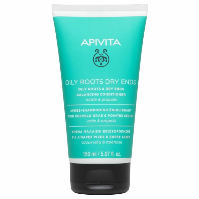 Apivita Balancing Conditioner Λιπαρές Ρίζες & Ξηρές Άκρες με Τσουκνίδα & Πρόπολη 150ml