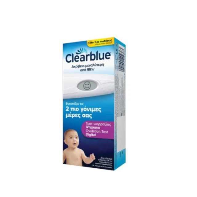 Clearblue Digital Ovulation Test Ψηφιακό Τεστ Ωορρηξίας, 20τμχ
