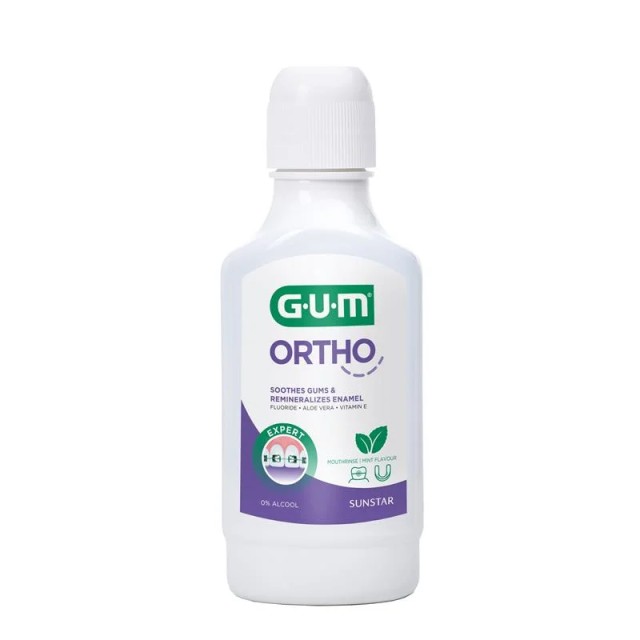 Gum Ortho Mouthrinse Ορθοδοντικό Στοματικό Διάλυμα, 300ml
