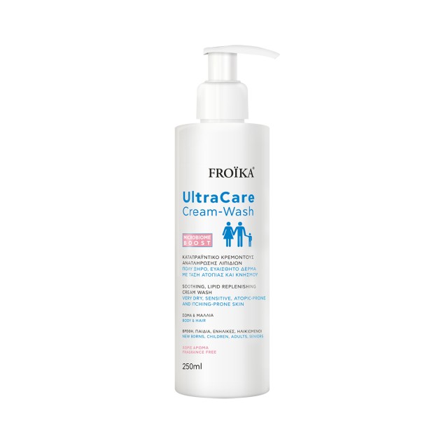 Froika Ultracare Cream-Wash Καταπραϋντικό Κρεμοντούζ για Ατοπικές Ε...