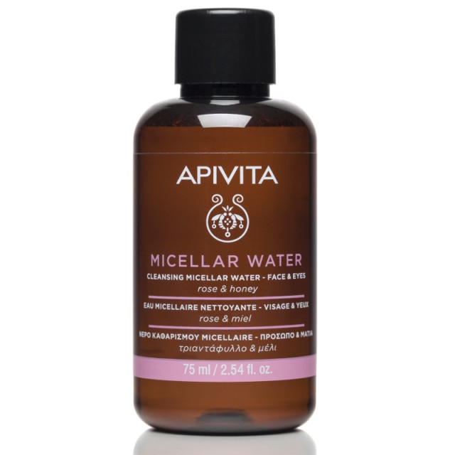 Apivita Micellar Water Νερό Καθαρισμού Για Πρόσωπο / Μάτια (Travel Size) 75 ml