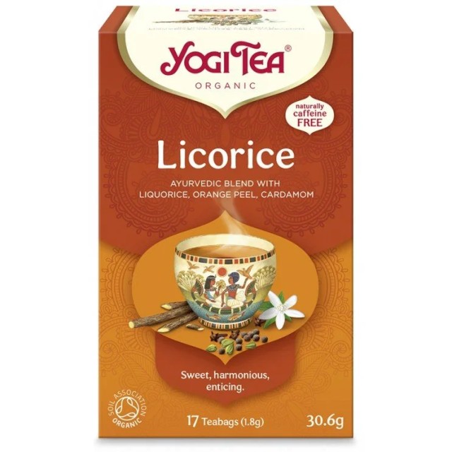 Yogi Tea Licorice Τσάι με Γλυκόριζα, 17x1.8g