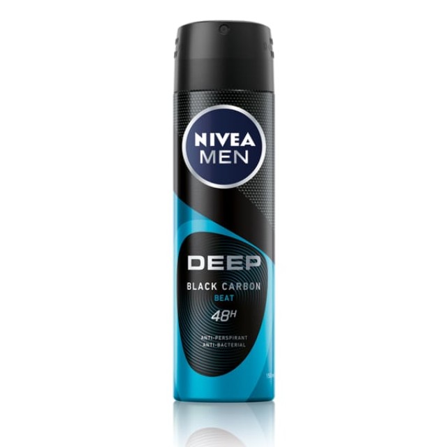 Nivea Men Deep Black Carbon Anti-Perspirant Spray 48h Αντιιδρωτικό Σπρέι, 50ml