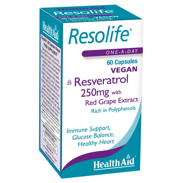Health Aid Resolife 250mg Resveratrol Dietary Supplement with Anti...