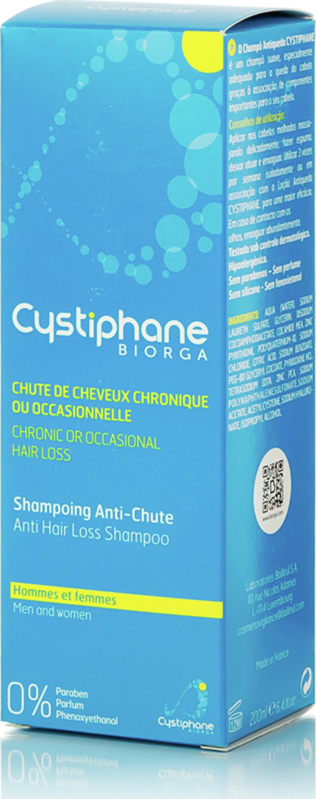 Biorga Cystiphane Shampoo Σαμπουάν Κατά της Τριχόπτωσης, 200ml