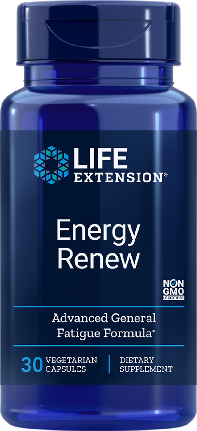 Life Extension Energy Renew Συμπλήρωμα Διατροφής Για Διατήρηση Ενέργειας, 30 Φυτικές Κάψουλες