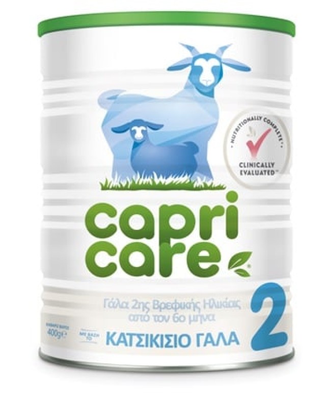 Capricare 2 Βρεφικό Γάλα με Βάση το Πλήρες Κατσικίσιο Γάλα από τον 6ο Μήνα, 400gr