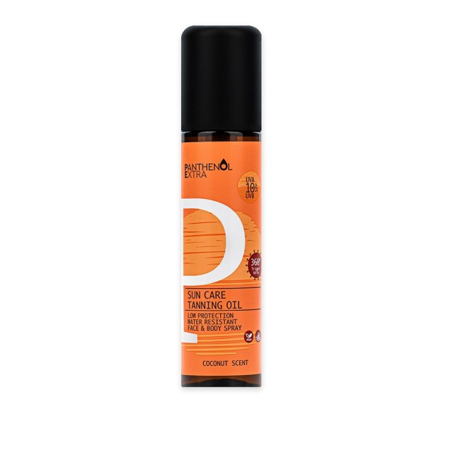 Panthenol Extra Sun Care Tanning Oil SPF 10 Αντηλιακό Λάδι Μαυρίσματος για Πρόσωπο και Σώμα, 150ml